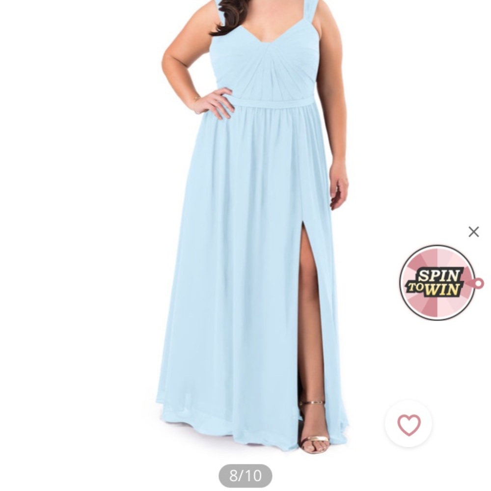 Azazie Evie style sky blue dress